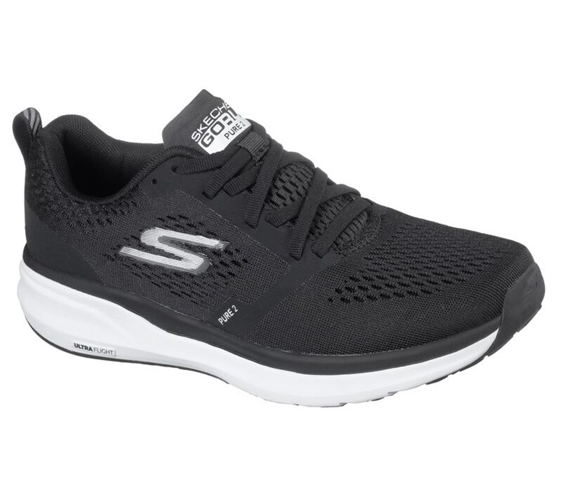 Skechers Dam Svarta/Vita Sneakers - Gorun Pure 2 - Sverige (YVLMZ-7521)
